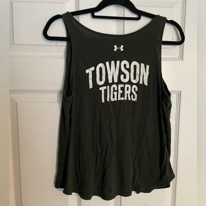 Under Armour Towson Tigers Women's Tank Top - dark green
